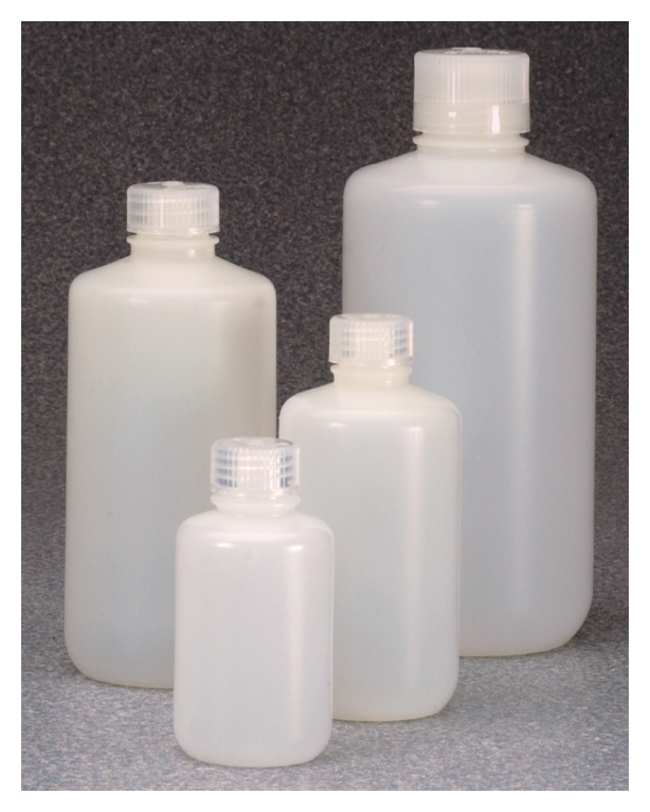 Nalgene™ 窄口氟化 HDPE 带盖瓶
