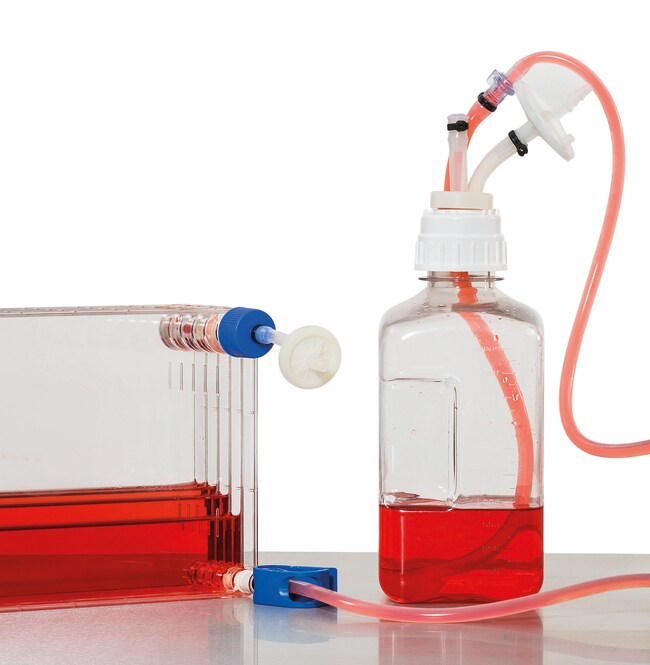 Nalgene&trade; Top Works&trade; 铂金固化硅胶,聚丙烯,带 1/4 英寸MPC 接头的预组装瓶盖,汲取管和 0.2 微米排气过滤器