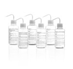 Nalgene&trade; Right-to-Understand FEP 安全洗瓶根据《全球化学品统一分类和标签制度》(GHS) 标记苛性化学品