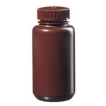 Nalgene&trade; 实验室级琥珀色 HDPE 广口瓶