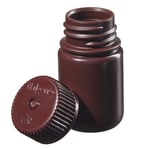 Nalgene&trade; 广口不透明琥珀色 HDPE 带盖样品瓶：散装
