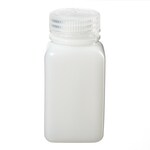 Nalgene&trade; HDPE 带盖方形广口瓶