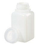 Nalgene&trade; HDPE 带盖方形广口瓶