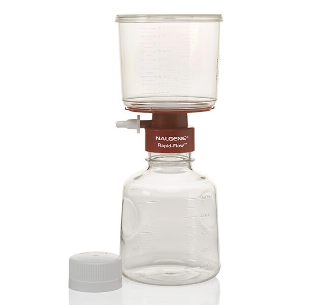 Nalgene&trade; Rapid-Flow&trade; Sterile Disposable Filter Units with PES, CN, SFCA or Nylon Membranes