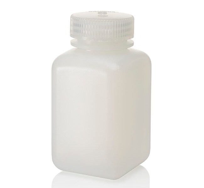 Nalgene&trade; HDPE 带盖方形广口瓶