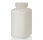 Nalgene&trade; Square Wide-Mouth HDPE Bottles with Closure