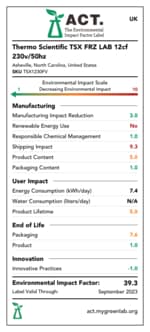 TSX 系列高性能 -30&deg;C 自动除霜冷冻冰箱