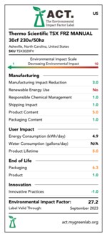 TSX Series High-Performance -20&deg;C Manual Defrost Freezers
