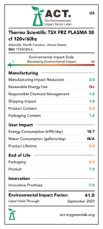 TSX 系列高性能血浆冷冻冰箱