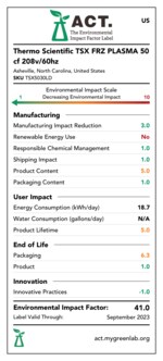 TSX 系列高性能血浆冷冻冰箱