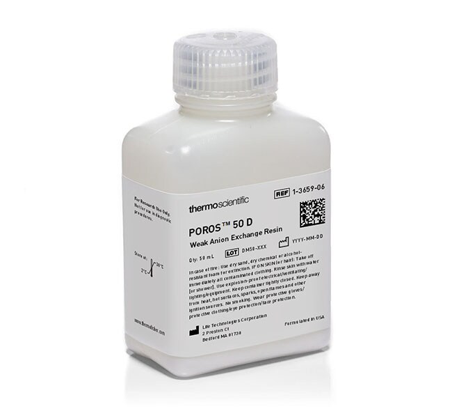 POROS™ 50 D Weak Anion Exchange Resin