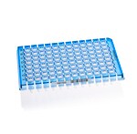 Armadillo&trade; Low-Profile PCR Strip Plate, 96 well, blue, white well