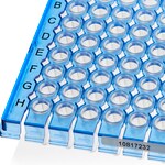 Armadillo&trade; Low-Profile PCR Strip Plate, 96 well, blue, white well