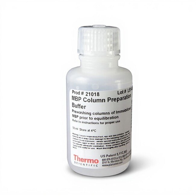 用于 Pierce&trade; IgM 纯化试剂盒的 MBP 柱制备缓冲液