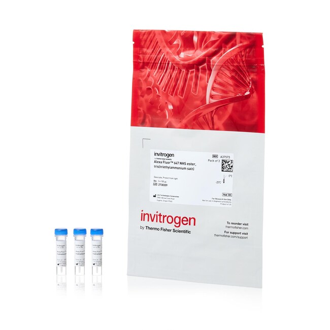 Alexa Fluor&trade; 647 NHS 酯（琥珀酰亚胺酯）
