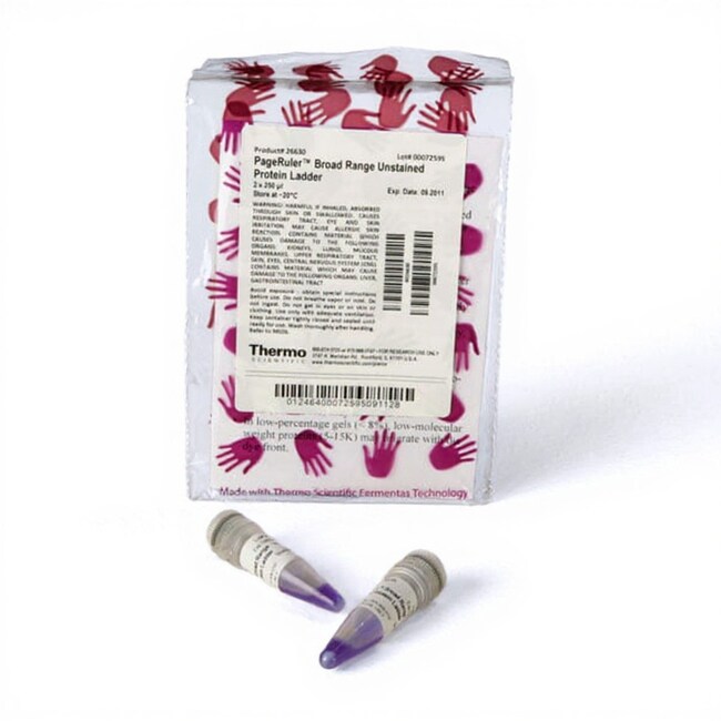 PageRuler&trade; Unstained Broad Range Protein Ladder