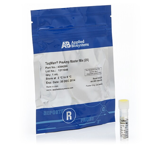 TaqMan&trade; PreAmp Master Mix (cDNA pre-amplification for qPCR)