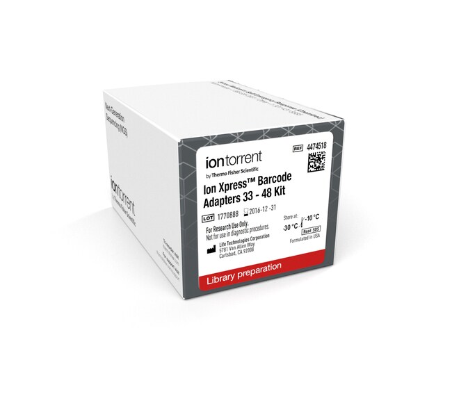 Ion Xpress™ Barcode Adapters 33-48 Kit