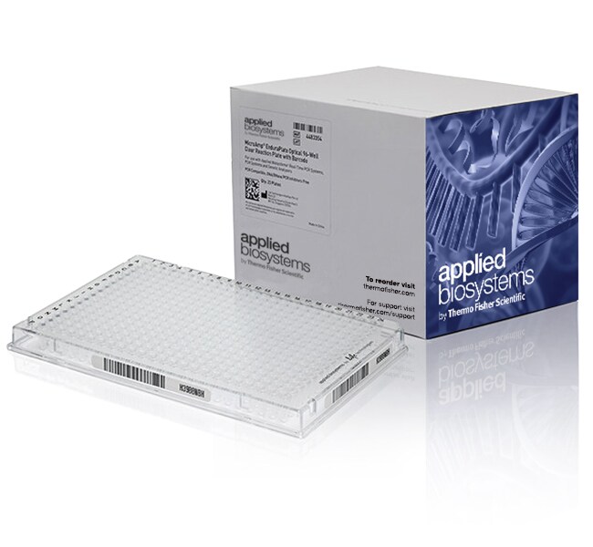 MicroAmp&trade; EnduraPlate&trade; 光学 384 孔透明反应板（带条形码）