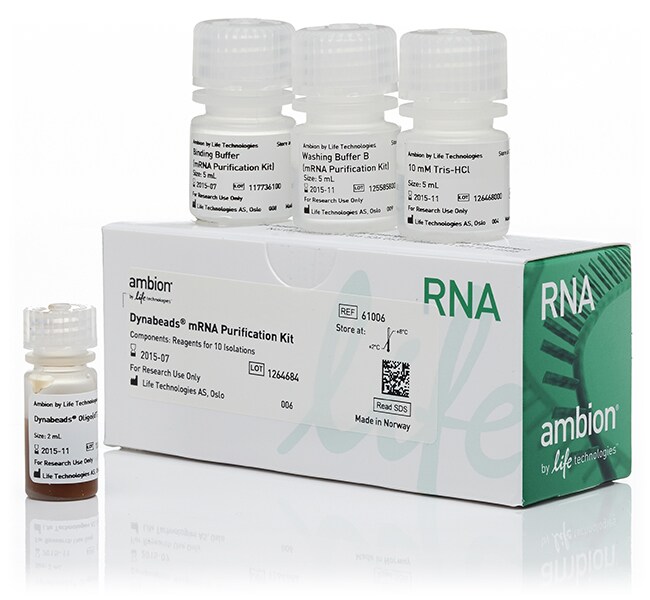 Dynabeads&trade; mRNA 纯化试剂盒（用于从总 RNA 制备液中纯化 mRNA）