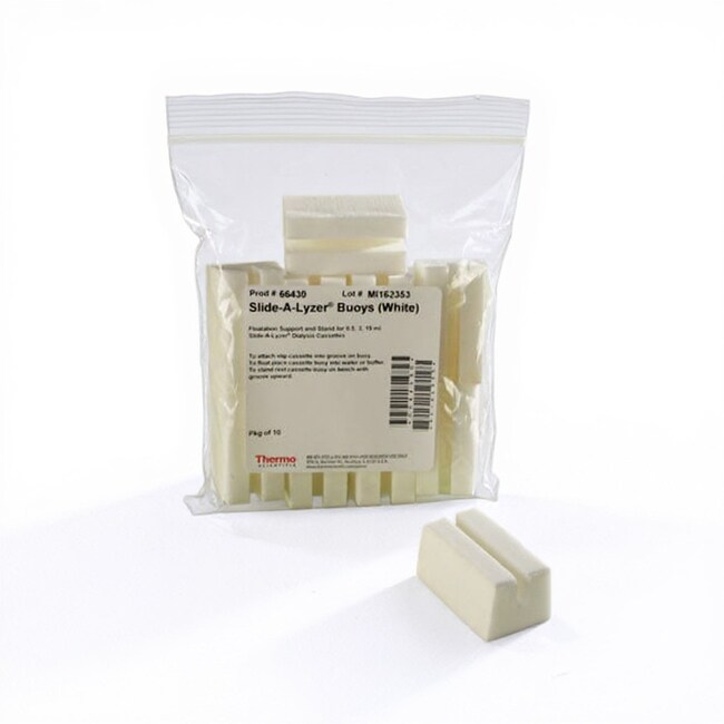 Slide-A-Lyzer&trade; Accessory Float Buoys and Syringes