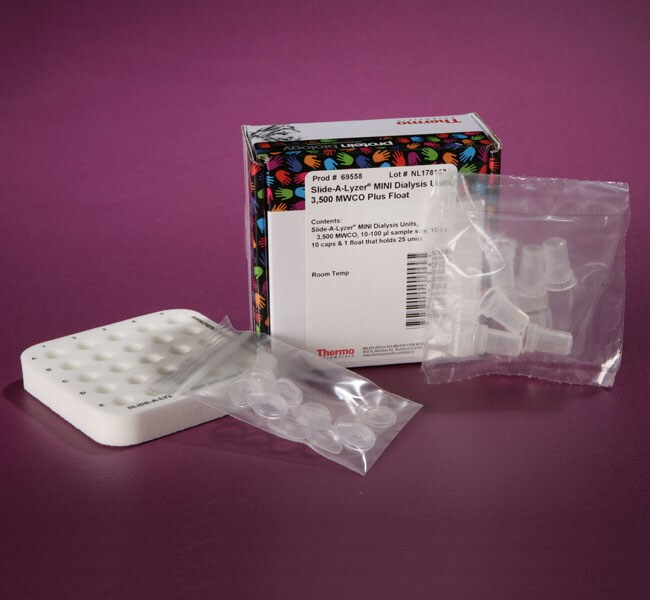 Slide-A-Lyzer&trade; 迷你透析杯，3.5K MWCO