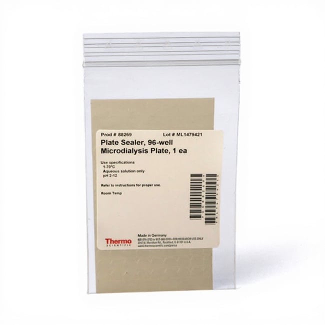 Pierce&trade; 96 孔微透析板的板密封件
