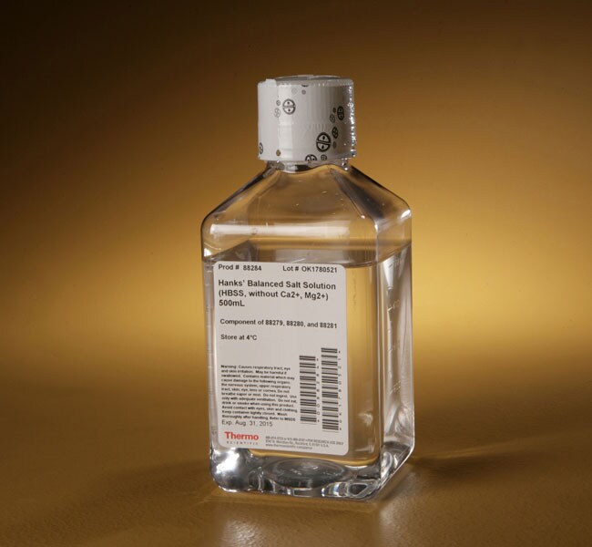 用于 Pierce&trade; 原代细胞分离试剂盒的不含 Ca2+、Mg2+ 的 Hanks 平衡盐溶液 (HBSS)