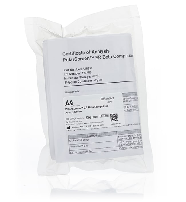 PolarScreen&trade; ER &beta; 竞争剂检测试剂盒，绿色