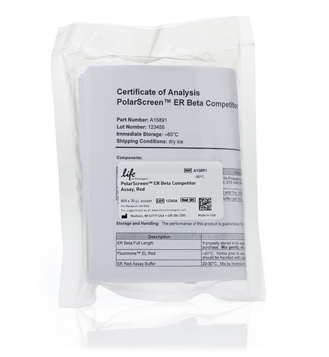 PolarScreen&trade; ER &beta; 竞争剂检测试剂盒，红色