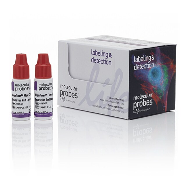 Alignflow&trade; Flow Cytometry Alignment Beads for Red Lasers, 2.5 &mu;m