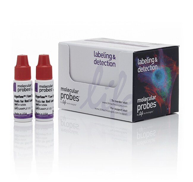 用于红色激光的 6.0 &mu;m Alignflow&trade; 流式细胞比对微球