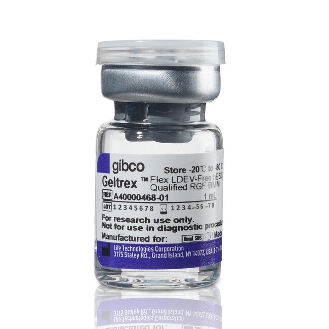 Geltrex&trade; Flex LDEV-Free hESC-Qualified Reduced Growth Factor Basement Membrane Matrix