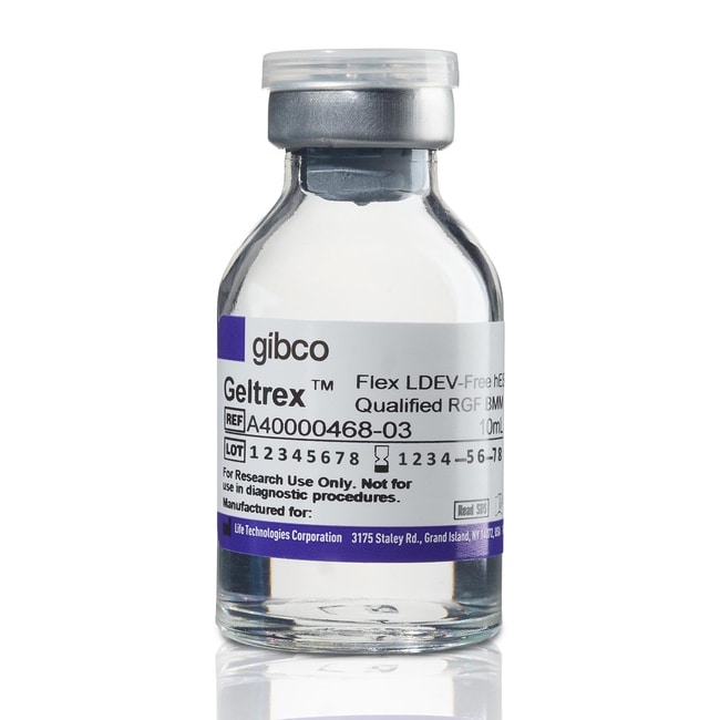 Geltrex&trade; Flex LDEV-Free hESC-Qualified Reduced Growth Factor Basement Membrane Matrix