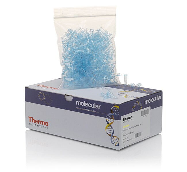 管，0.2 mL，平顶盖，蓝色