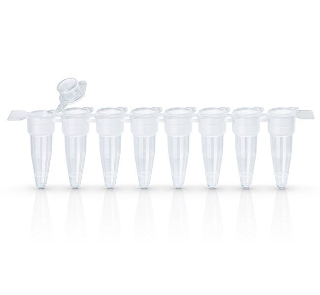 EasyStrip&trade; Plus Tube Strip with Attached Flat Caps