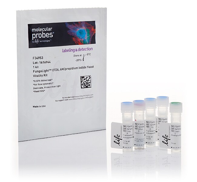 <i>Funga</i>Light&trade; 酵母菌 CFDA、AM/碘化丙啶活力试剂盒