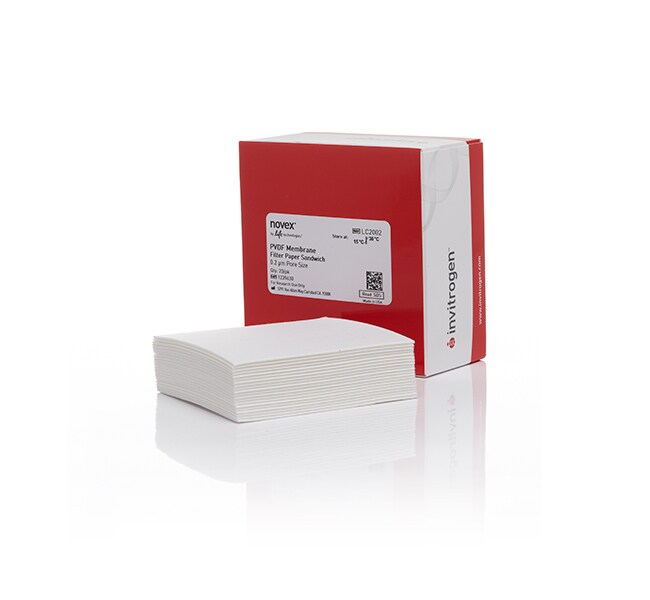 PVDF/Filter Paper Sandwich, 0.2 &mu;m, 8.3 x 7.3 cm