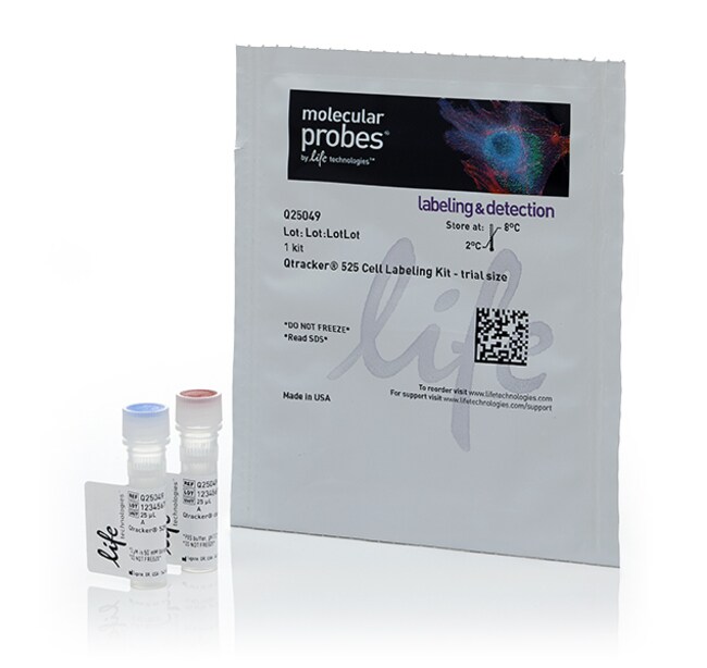 Qtracker&trade; 525 细胞标记试剂盒（试验装）