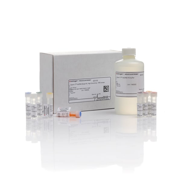 Quant-iT&trade; dsDNA 定量试剂盒，高灵敏度 (HS) 和宽范围 (BR)