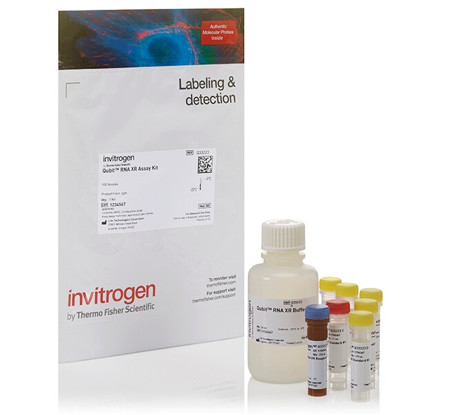 Qubit&trade; RNA High Sensitivity (HS), Broad Range (BR), and Extended Range (XR) Assay Kits