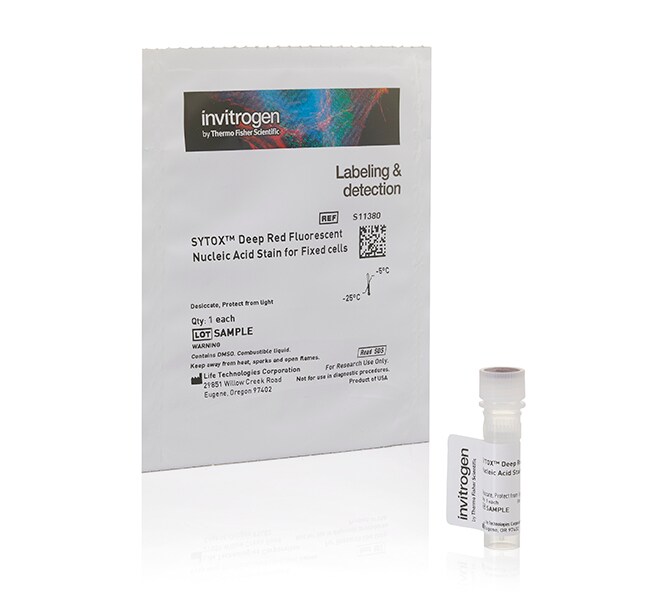 SYTOX™ Deep Red 核酸染料,用于固定的/死细胞