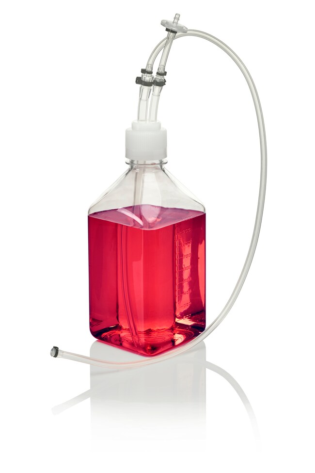 标准一次性瓶组件系统,聚碳酸酯,2端口盖组件