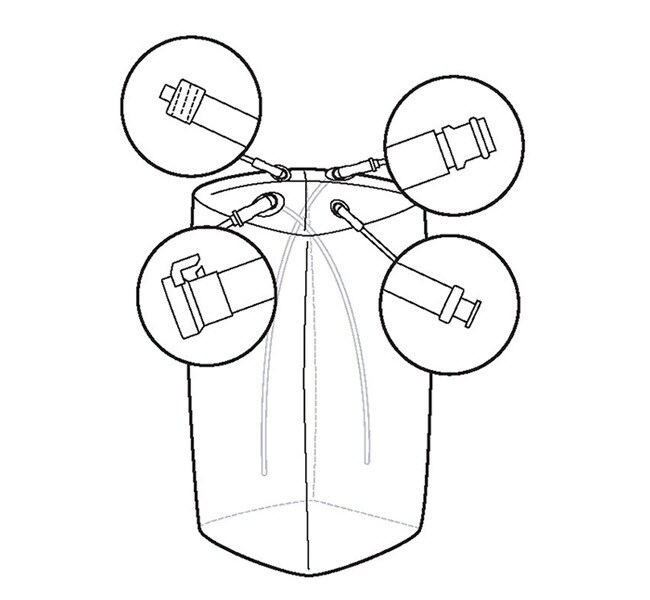 Productainer&trade; BioProcess Container (BPC), 100L with 4 Top Ports, 3D Single-Use BPC