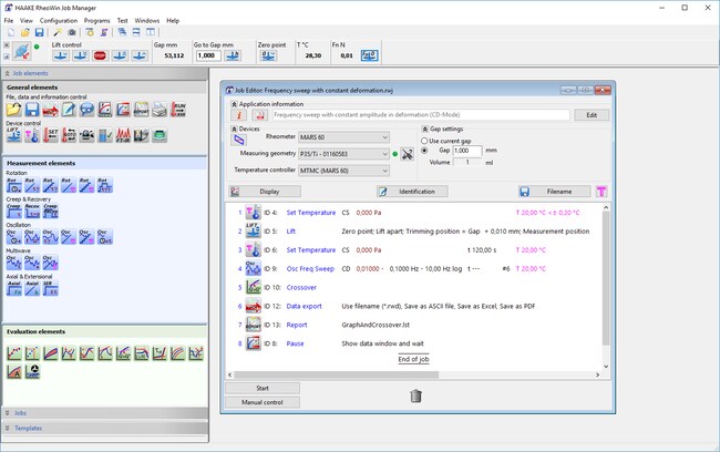 HAAKE RheoWin&trade; 测量和评估软件