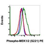 Phospho-MEK1/MEK2 (Ser221) Recombinant Rabbit Monoclonal Antibody (MEK12S221-D3), PE