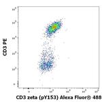 Phospho-CD247 (CD3 zeta) (Lys153) Antibody in Flow Cytometry (Flow)
