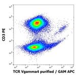 TCR V gamma 4 Antibody in Flow Cytometry (Flow)