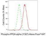 Phospho-PP2A alpha (Tyr307) Antibody in Flow Cytometry (Flow)