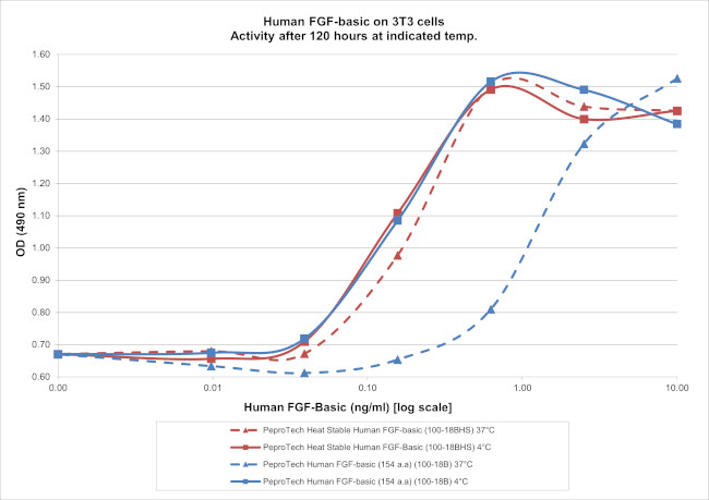 Human Heat Stable FGF-basic (FGF-2/bFGF) (154 aa) Protein in Bioactivity (Bioactivity)